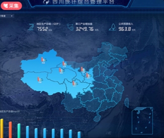 超圖集團(tuán)四川統(tǒng)計(jì)綜合管理平臺大屏界面設(shè)計(jì)