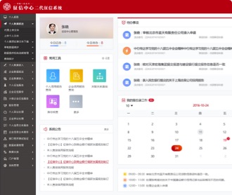 人民銀行二代征信系統UIUE設計及前端開發（保密）
